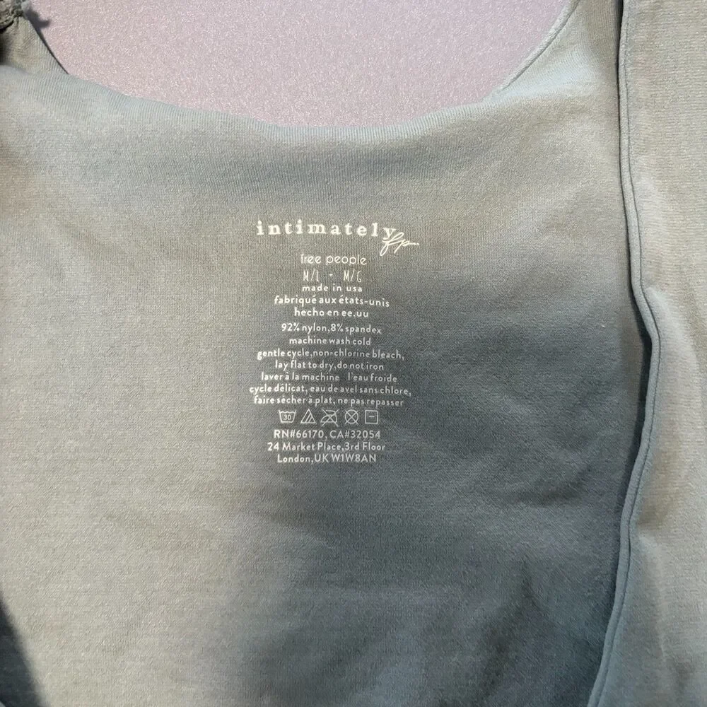 Intimately Free People Top Womens Size M/L Sage Green V Neck
